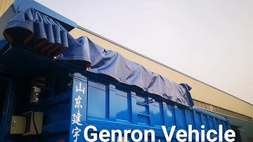 Automatic waterproof cover for truck trailers