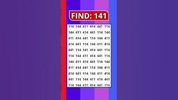 Can You Spot the Hidden 141? 👀 | Number Grid Hunt #shorts
