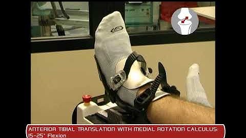 GNRB Rotab Knee Arthrometer - ACL assessment (Tibial translation with medial rotation calculus)