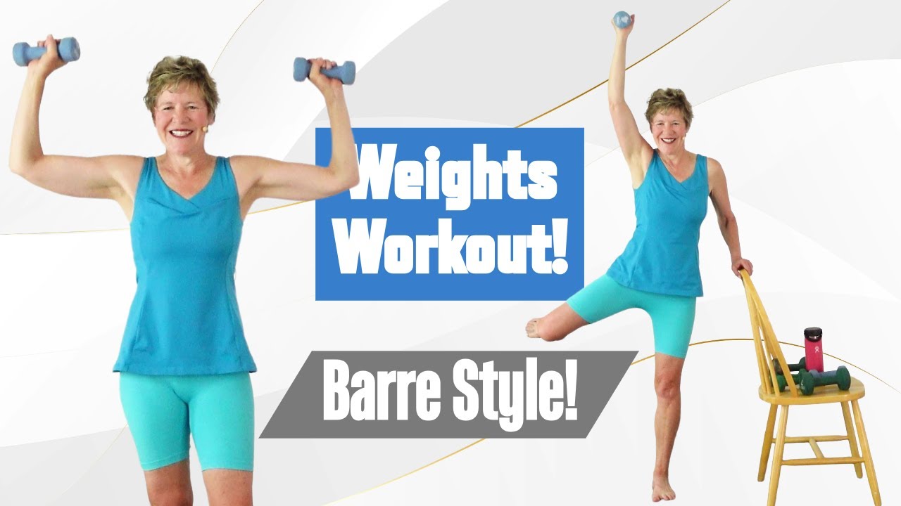 Weights Workout for Women in Menopause or Post Menopause (Barre Style!)