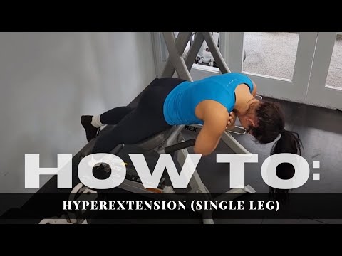 Video thumbnail: Hyperextension (Single Leg)