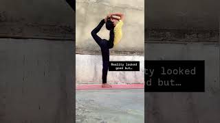 Reality vs filter#yoga #trending #viral#yogagirl
