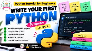 Details Python Tutorial for Beginners in Hindi | Write Your First Python Program | Lecture 2 Update