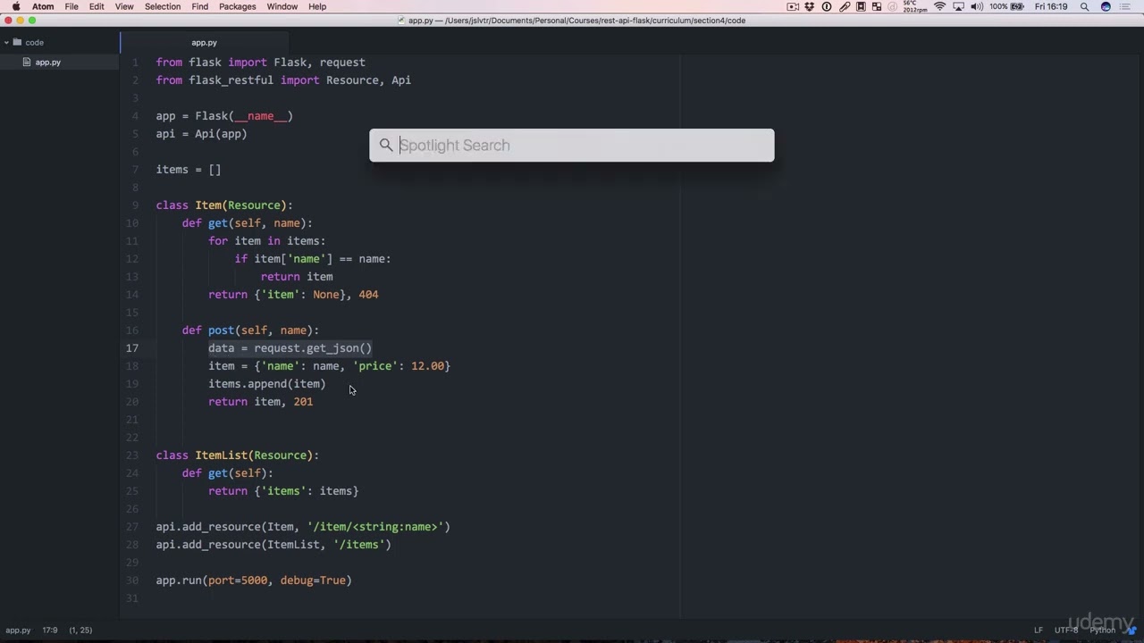 7. The ItemList and creating Items. 