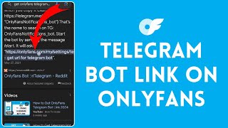 How to Add Telegram Bot Link on OnlyFans 2024 | Inlcude Telegram Bot Link on OnlyFans