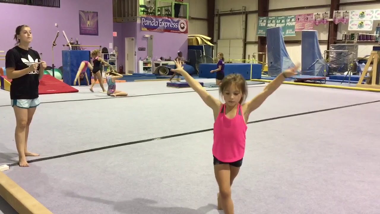 Learning my Level 6 floor routine - YouTube