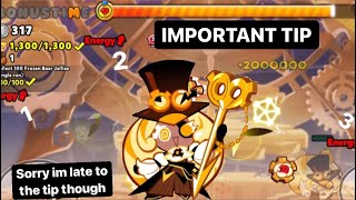 Timekeeper cookie trial IMPORTANT TIP
