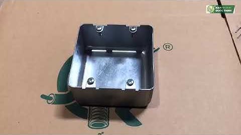 HỘP THÉP VUÔNG ÂM TƯỜNG KHÔNG LỖ 100x100x54 MM NỐI ỐNG ĐIỆN GI ✅ Vật Tư Điện Dự Án