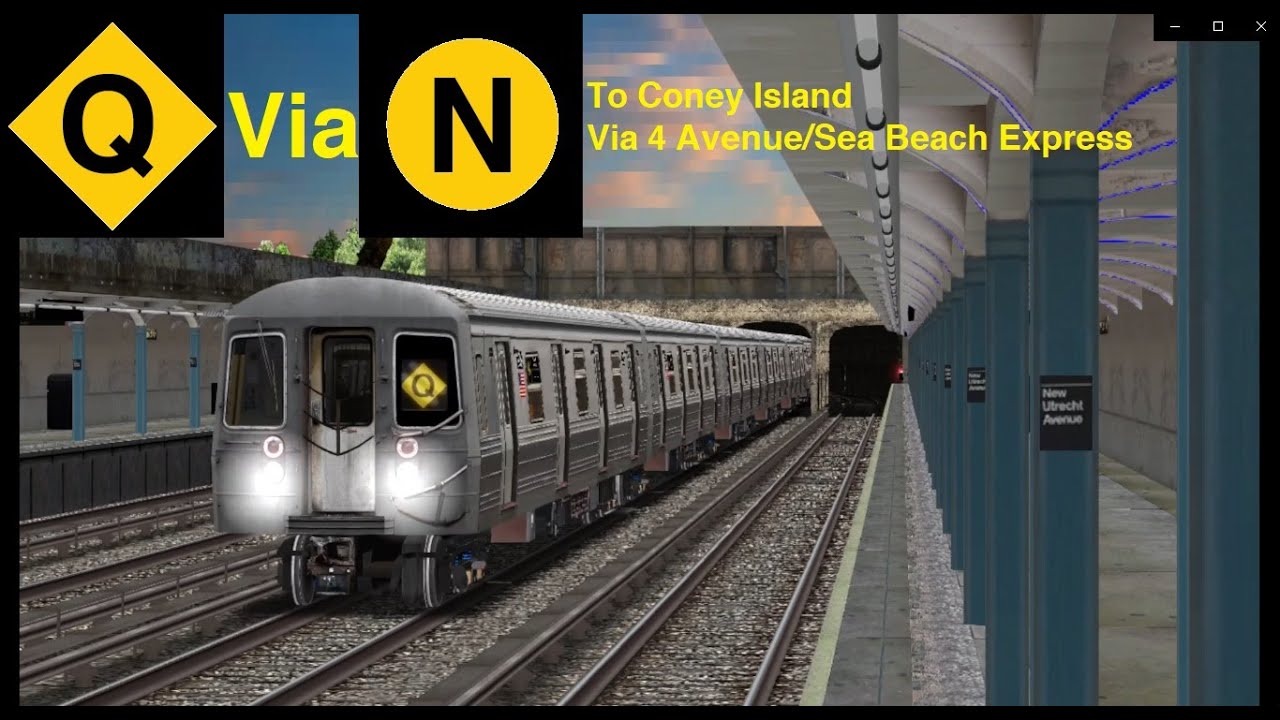 OpenBVE Special: Q Train To Coney Island Via 4 Avenue/Sea Beach Express (R68)
