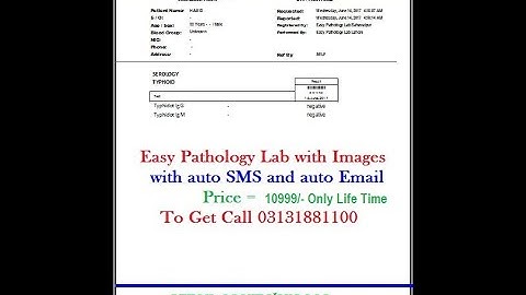 Easy Pathology Lab With Images  Whats App Medical Laboratory Report  With auto SMS alert