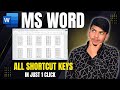 MS Word के सभी Shortcut Keys ✨ || 1 Click में सीखो || #shortcutkeys #computer #viral #tutorial #exam