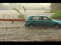 motorists battle flooded roads