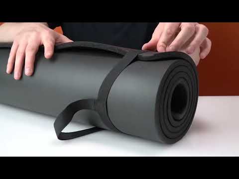 Килимок для йоги та фітнесу Power System PS-4017 NBR Fitness Yoga Mat Plus Blue (180х61х1), видео 1