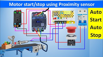 Proximity Sensor-Controlled Motor Automatic Start & Stop Wiring Diagram Explained #proximitysensor
