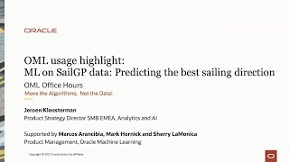 OML Usage Highlight: ML on SailGP data: Predicting the best sailing direction Net Worth