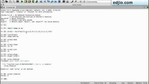 Numpy NdArray Object