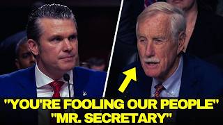 Celebrity Sen. Angus King GRILLS Pete Hegseth on Confederate Base Controversy! Wealth