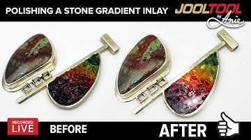 Polishing a Stone Gradient Inlay - LIVE with Anie