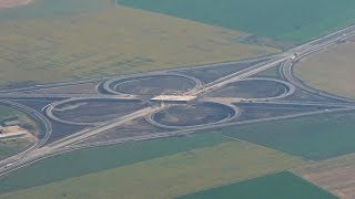 ССТ София цялата северна скоростна тангента от въздуха, Sofia northern highway bypass 2016-08