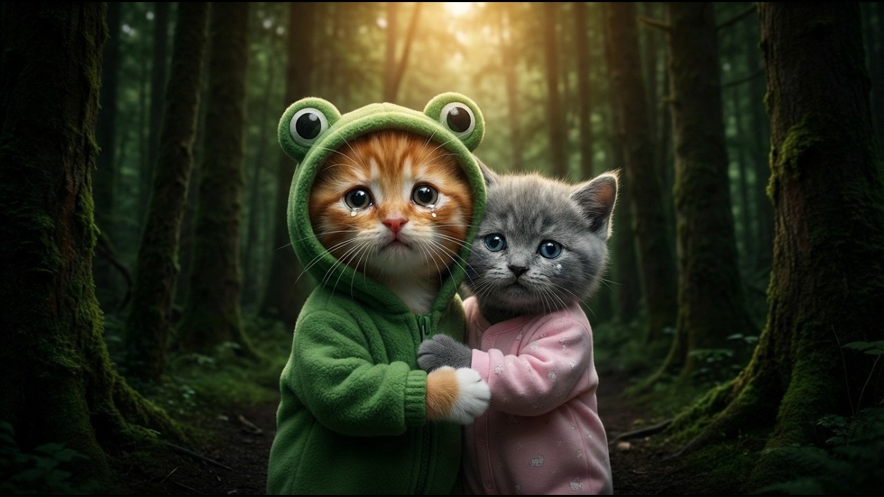 Leo and Luna Got Lost on a Nature Trail 🐱🌿 Mama Cat Guided Them Home | Bedtime Story