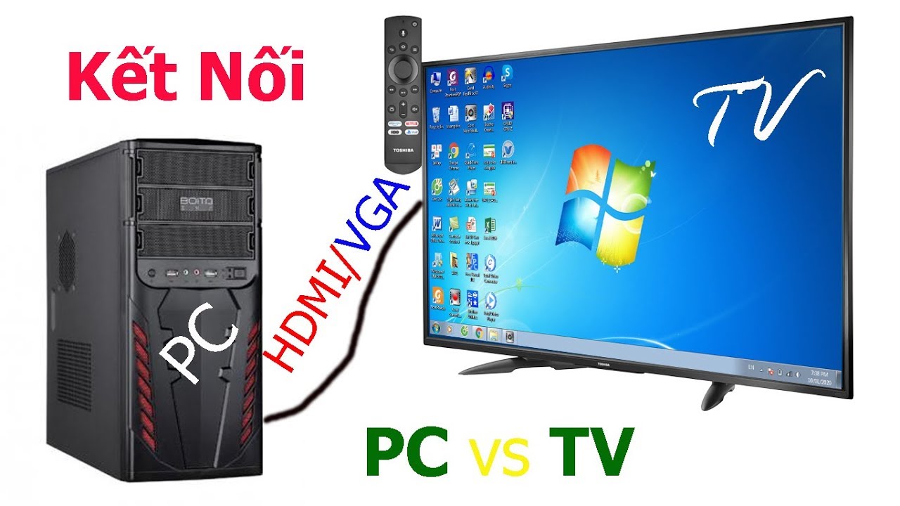 Các phương pháp kết nối máy tính với tivi phổ biến
