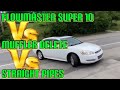 Chevy Impala 3.6L V6: MUFFLER DELETE Vs FLOWMASTER SUPER 10 Vs STRAIGHT PIPES!