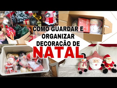 ENFEITES DE NATAL COMO GUARDAR DE FORMA ORGANIZADA PARTE 1 GUARDANDO MEUS ENFEITES DE NATAL #NATAL🎄