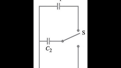 (24-31) The switch S in Fig. 24-24 is connected downward so that capacitor C_2 becomes fully charged
