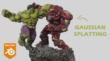 Modifying Gaussian Splatting data in Blender -  Attribute Adjust Modifier