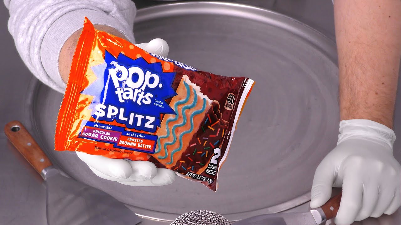 Pop-Tarts ASMR | how to make Pop Tarts to Ice Cream - oddly satisfying Ice Cream Rolls - no talking
