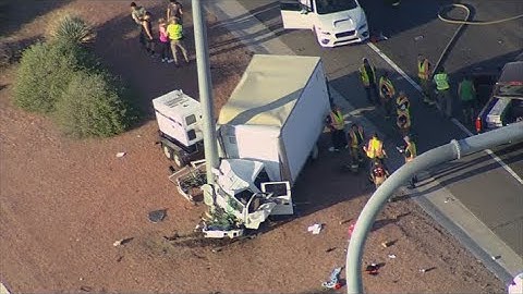 Serious crash partially closes Loop 101 in west Valley