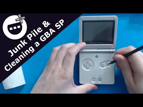 My Gaming Junk Pile, Repair To-dos and Cleaning a GBA SP - YouTube