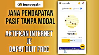 Cara Jana Pendapatan Pasif Tanpa Modal Malaysia Dengan Honeygain App | Passive Income