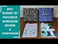 BUDGET BY PAYCHECK WORKBOOK REVIEW | 2021 UNBOXING, Flip Through AND COMPARISON | THE BUDGET MOM