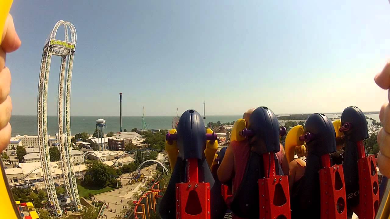 Cedar Point Mantis roller coaster ride ,2012. YouTube