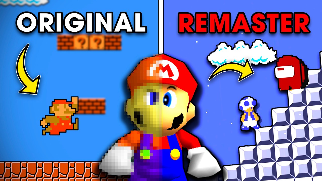 Así es la REMASTERIZACIÓN del PRIMER SUPER MARIO BROS