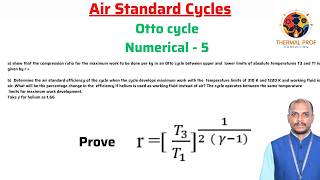 Otto Cycle Numerical – 5 | Air Standard Cycles | Applied Thermodynamics
