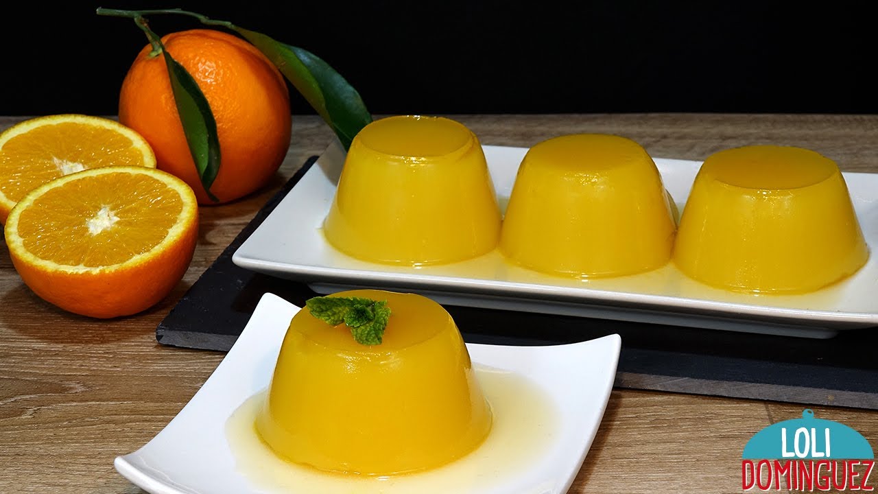 FLAN DE NARANJA SIN HORNO, SIN HUEVO, SIN GELATINA Y SIN GLUTEN. Loli Domínguez -  Recetas