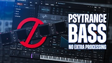 Clean, Customizable, Fully Processed Psytrance Bass in Serum 2!!!