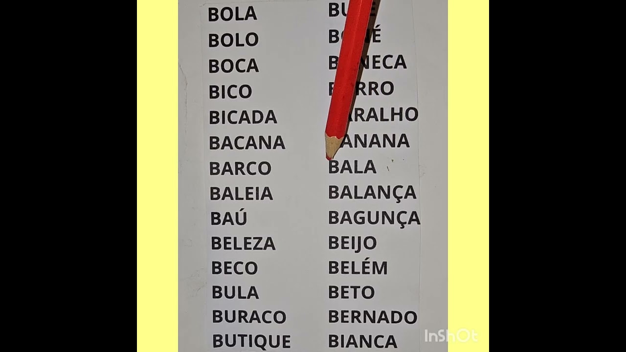 PALAVRAS  INICIADAS  COM  A  CONSOANTE  B  ! PRÓ  IVANI  !