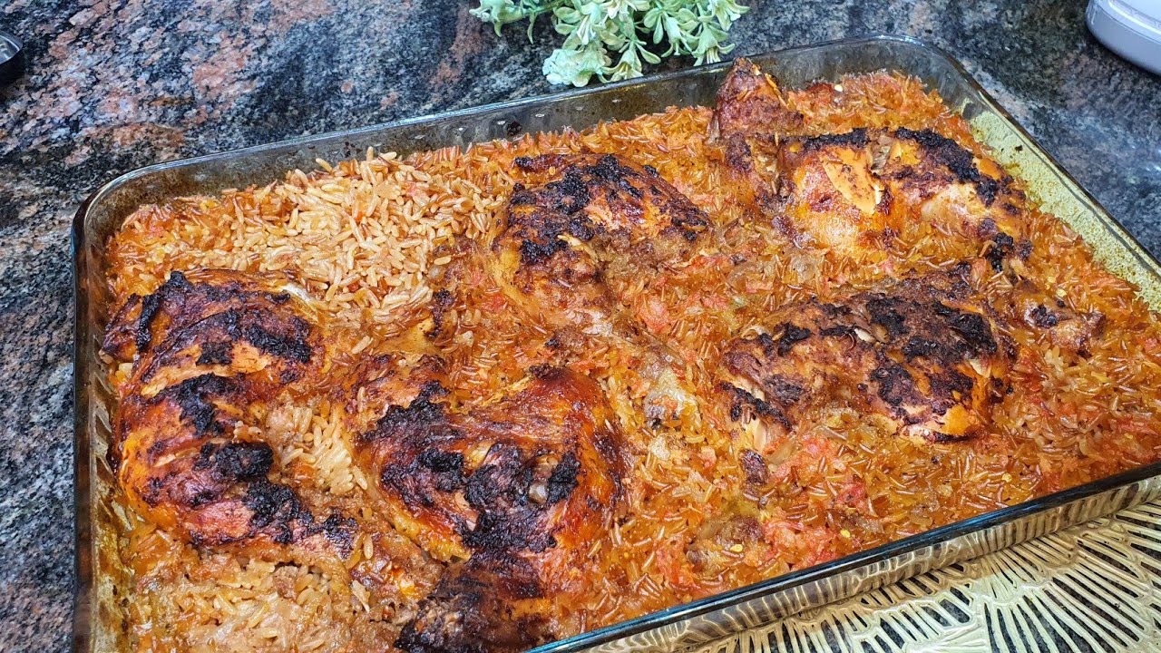 طاجن الفراخ بلسان العصفور 🥰وجبه كامله متكامله 👍