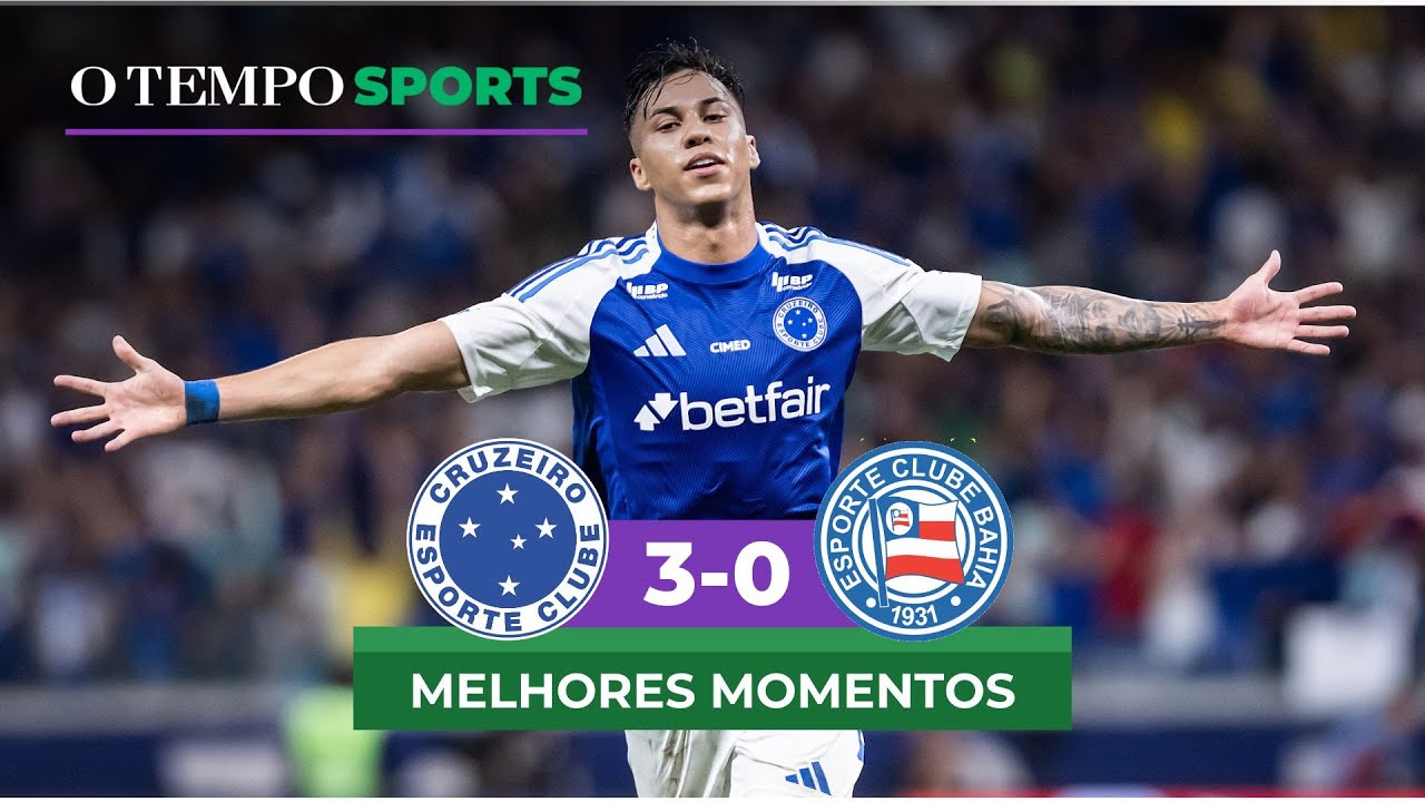CRUZEIRO 3 X 0 BAHIA - Veja os MELHORES MOMENTOS da partida - YouTube