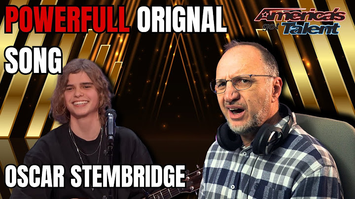OSCAR STEMBRIDGE on AGT - Swedish boy's very meaningful original song