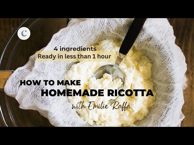 How To Make Ricotta Cheese with only 4 Ingredients