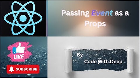 Passing Events as Props in React | Complete Beginner-Friendly Guide | Reactjs #passingEventasaprops