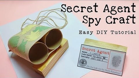 DIY Secret Agent Spy Craft | The 12 Spies #diyspycraft