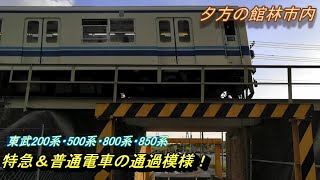 【R4 4/16 館林市内 東武伊勢崎線】東武500系特急リバティりょうもう・東武200系特急りょうもう、その他 普通電車の通過模様を撮影！