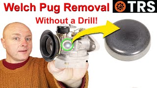 Welch Plug or Core Plug on a Carburetor Remove Without a Drill  Easy!