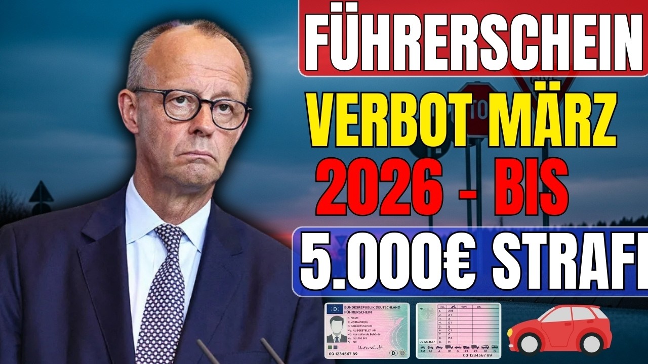 Führerschein-Schock März 2026: Diese Jahrgänge dürfen JETZT nicht mehr fahren – Strafen bis 5.000€