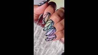 Trending butterfly nails @nailartbyjen 🦋 #Shorts